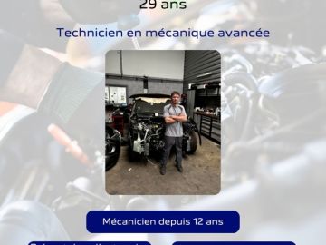 🔧 Présentation de Mickaël, technicien en mécanique avancée !
Aujourd'hui, on vous présente Mickaël, notre expert en mécanique avancée. Sa mission ? S'occuper...