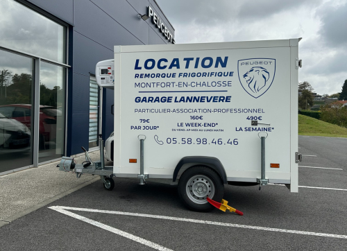 Location de remorque frigorifique à Montfort en Chalosse