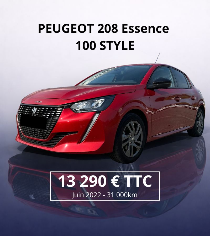 Peugeot 208 Essence 100 Style 31 000km v&eacute;hicule d'occassion au Garage Lannev&egrave;re &agrave; Montfort en Chalosse (40)