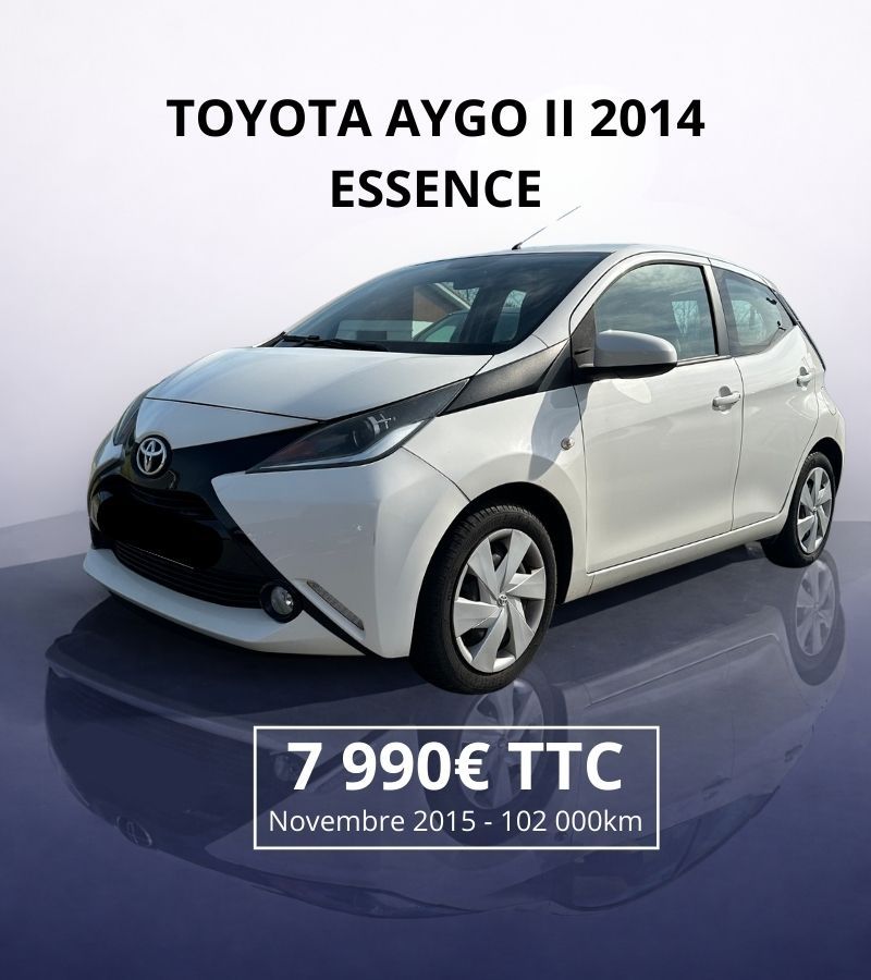 Toyota AYGO II 2014 Essence 102 000km v&eacute;hicule d'occasion au Garage Lannev&egrave;re &agrave; Montfort en Chalosse (40)