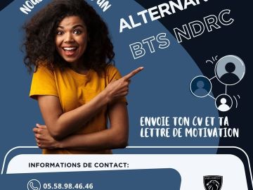 🚨 RECRUTEMENT ALTERNANCE – BTS NDRC 🚨

Le GARAGE LANNEVERE recrute un(e) alternant(e) en BTS NDRC (Négociation et Digitalisation de la Relation Client) pour...
