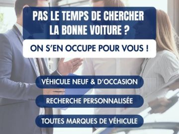 🚗  Pas le temps de chercher votre prochaine voiture ? On s’en occupe pour vous !

Neuf ou d’occasion, Peugeot ou autre marque, nous recherchons le véhicule...